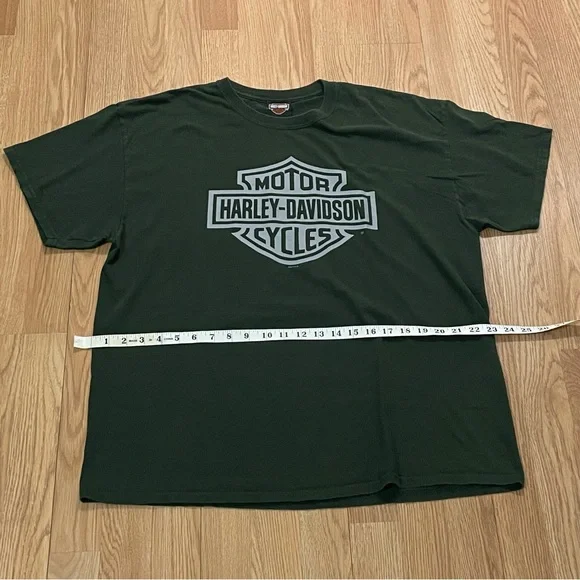Harley Davidson Men’s Green XL Short Sleeve Graphic T-shirt Bartlett El Paso - Picture 5 of 6